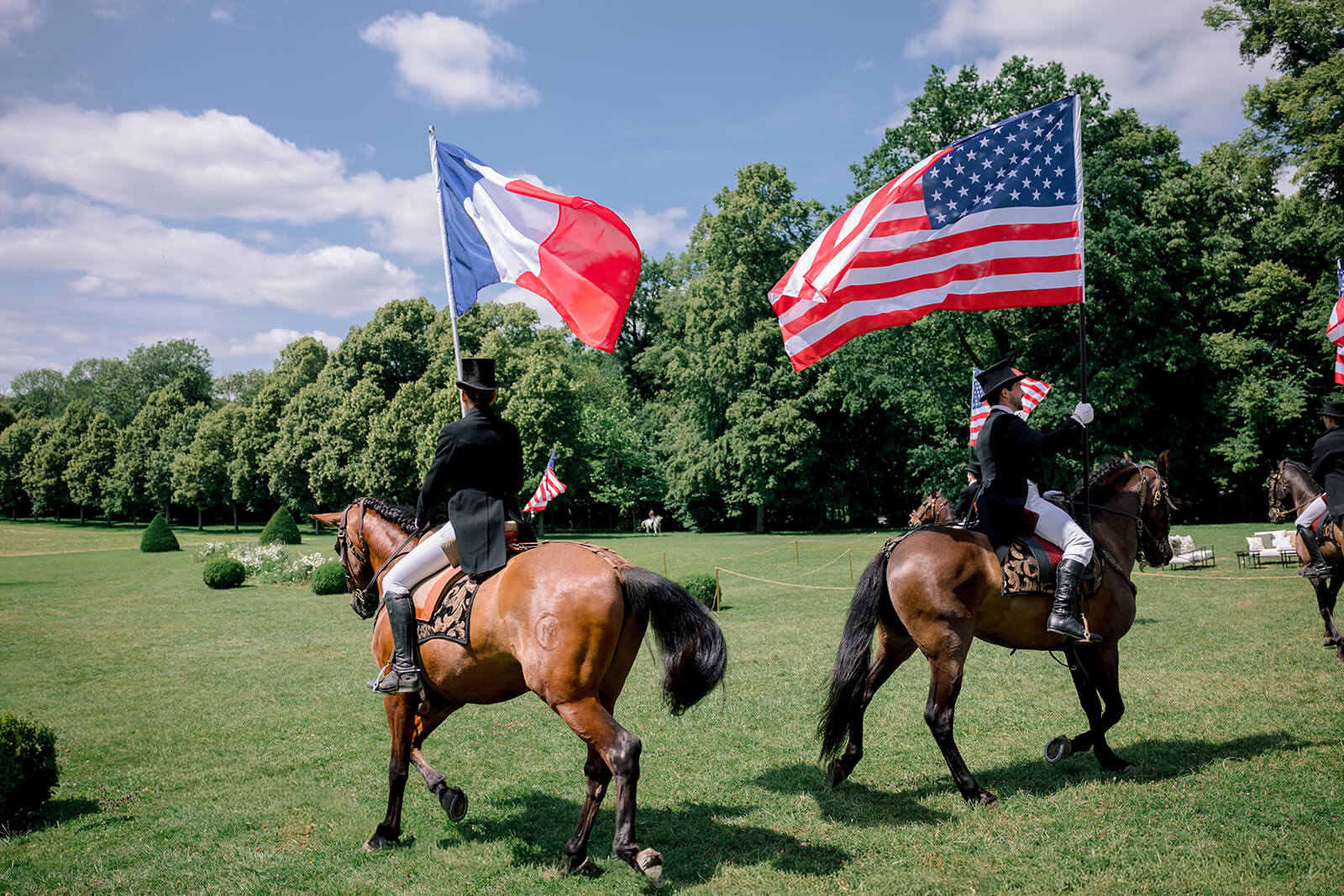 Equestrian Entertainment at Chateau de Champlatreux